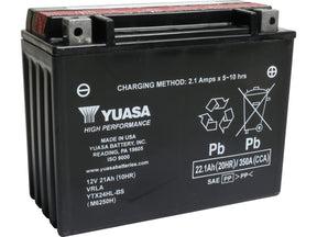 Yuasa Maintenance Free High Performance Ytx24 Hl Bs Battery Dry Battery With Acid Pack Lead Acid, 350 A, 22.1 Ah Yuasa Default Title