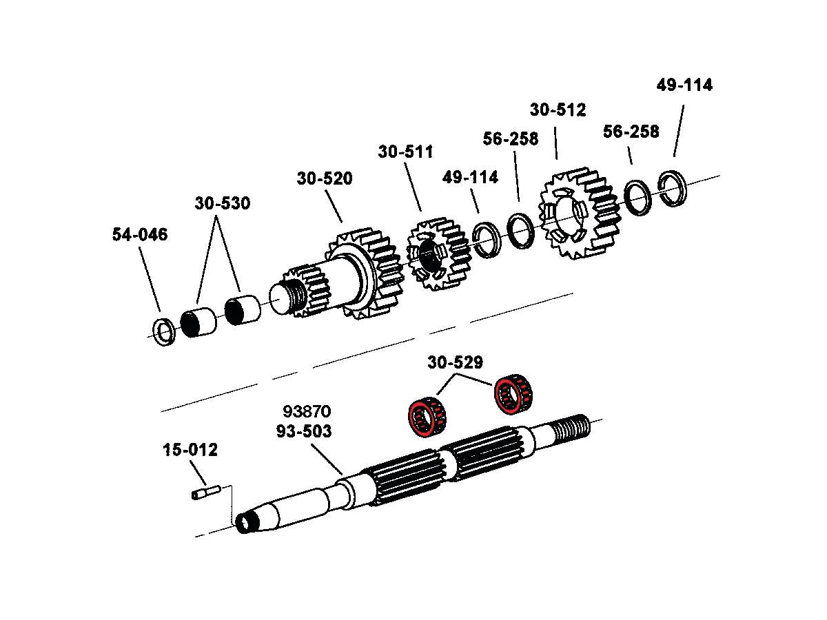Cce Transmission Needle Bearing Main And Countershaft 5 Speed Sportster 91 20, Big Twin 85 06 Pack 4 Cce