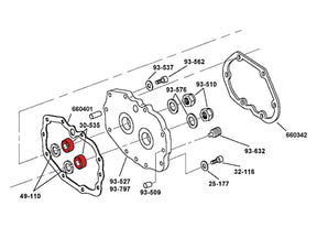 Cce Transmission Bearing Access Door 5 Speed Sportster 91 03, Main And Countershaft Right Side 5 Speed Big Twin 85 06 Cce