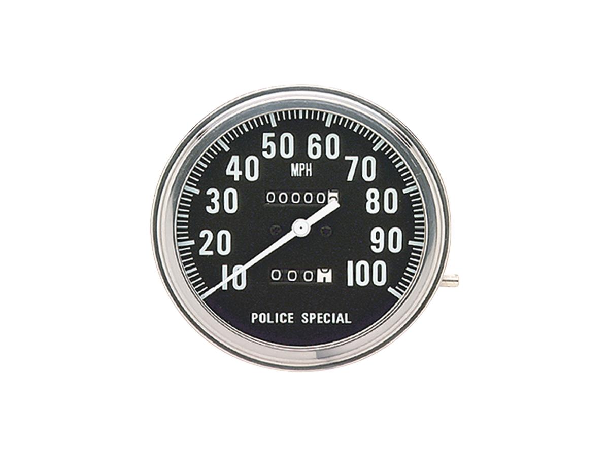 Cce Police Special Speedometer Scale: 100 Mph; Scale Color: Black; Ratio 1:1 Chrome Cce Default Title