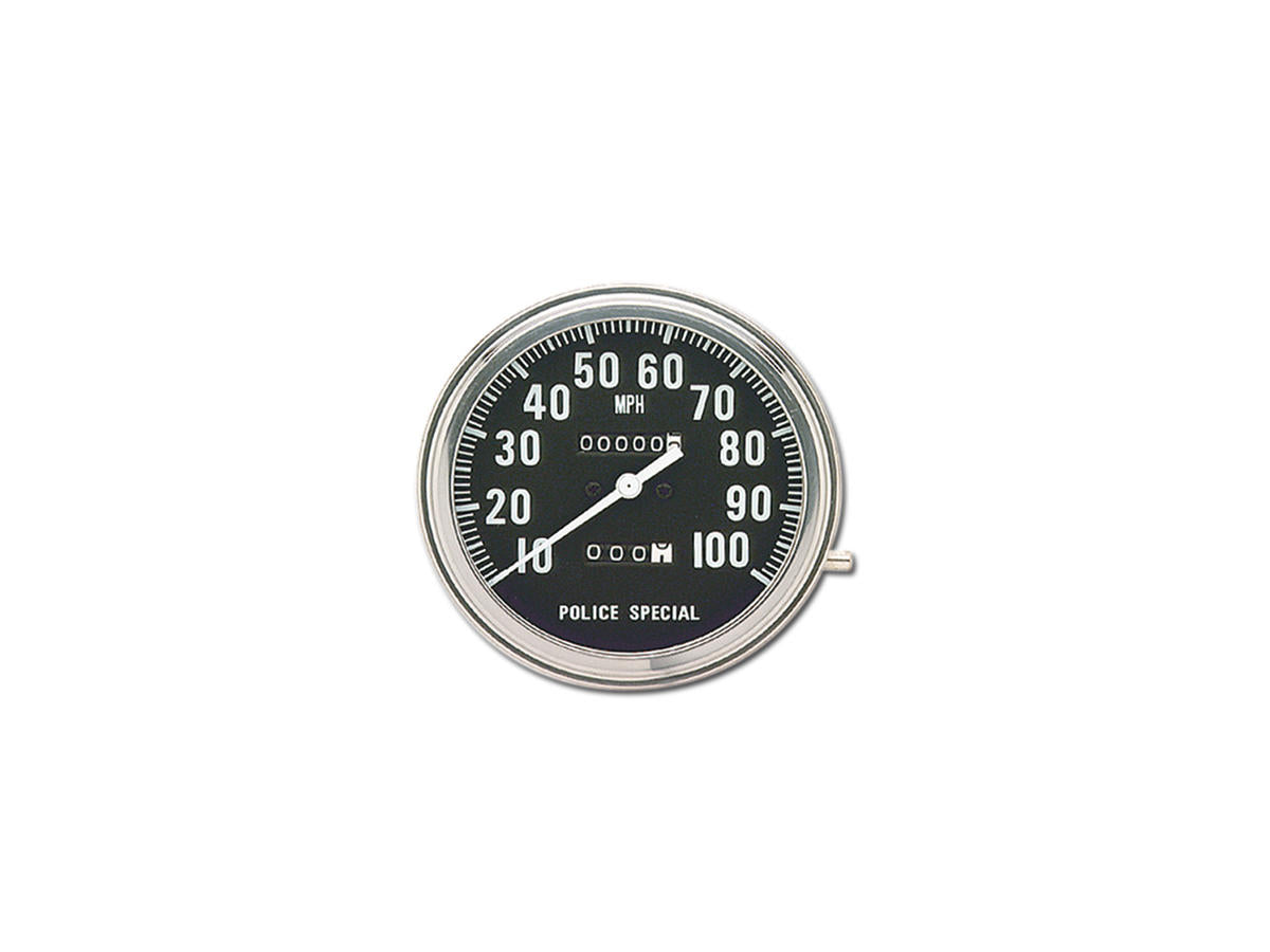 Cce Police Special Speedometer Scale: 100 Mph; Scale Color: Black; Ratio 2:1 Chrome Cce Default Title