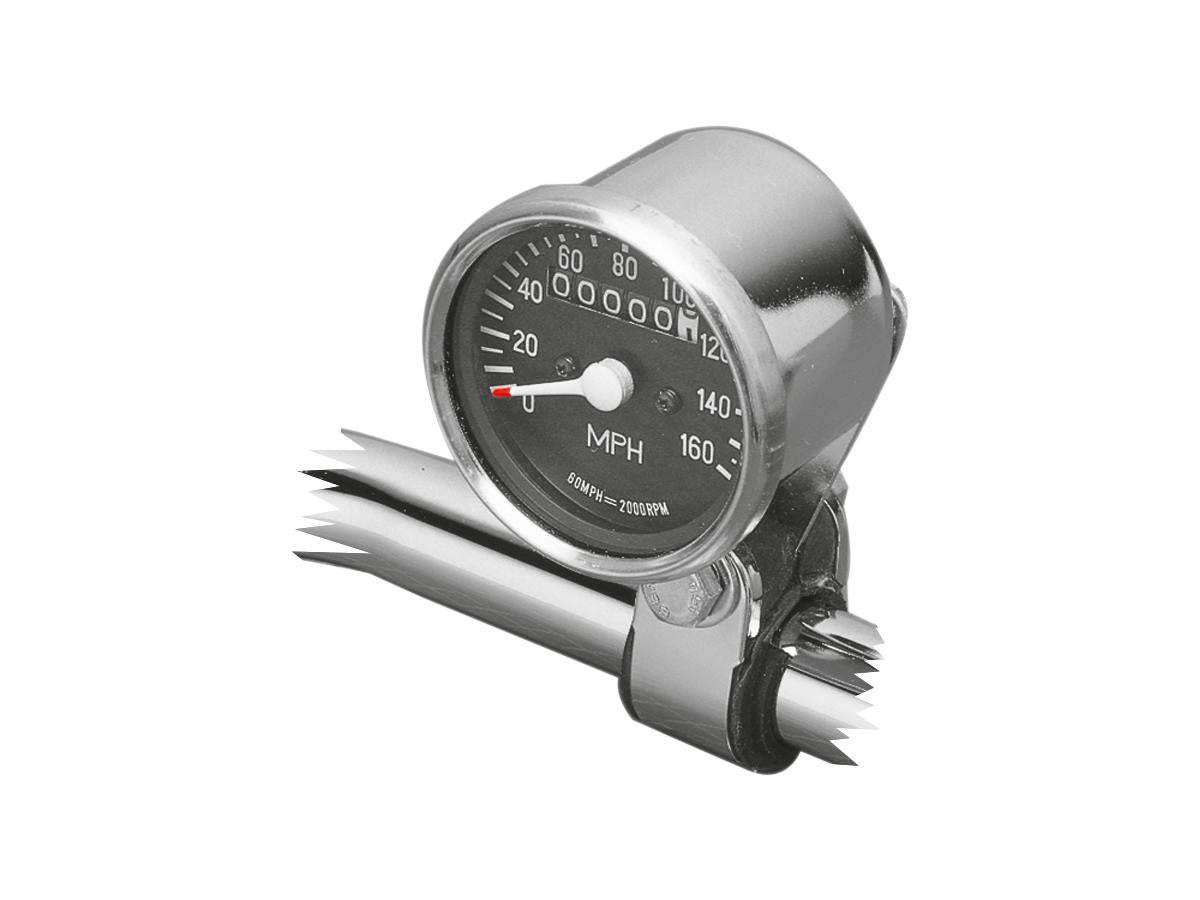 Cce Mini Speedometer Scale: 180 Km/H; Scale Color: Black; Ratio 2:1 Chrome Cce Default Title
