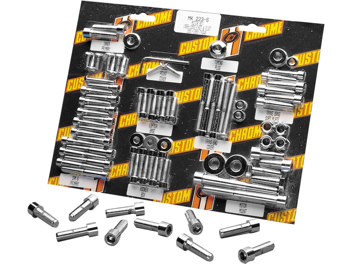 Cce Knurled Handlebar Control Screw Set Chrome Cce Default Title