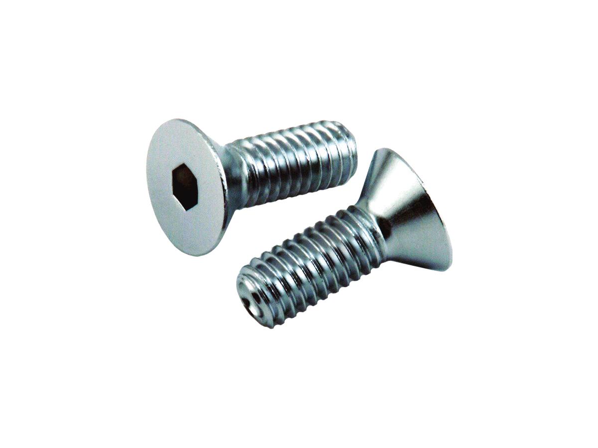 Cce Countersunk Allen Sockethead Screw Pack Chrome Allen Head 5/16" 18 Unc 1" Cce Default Title