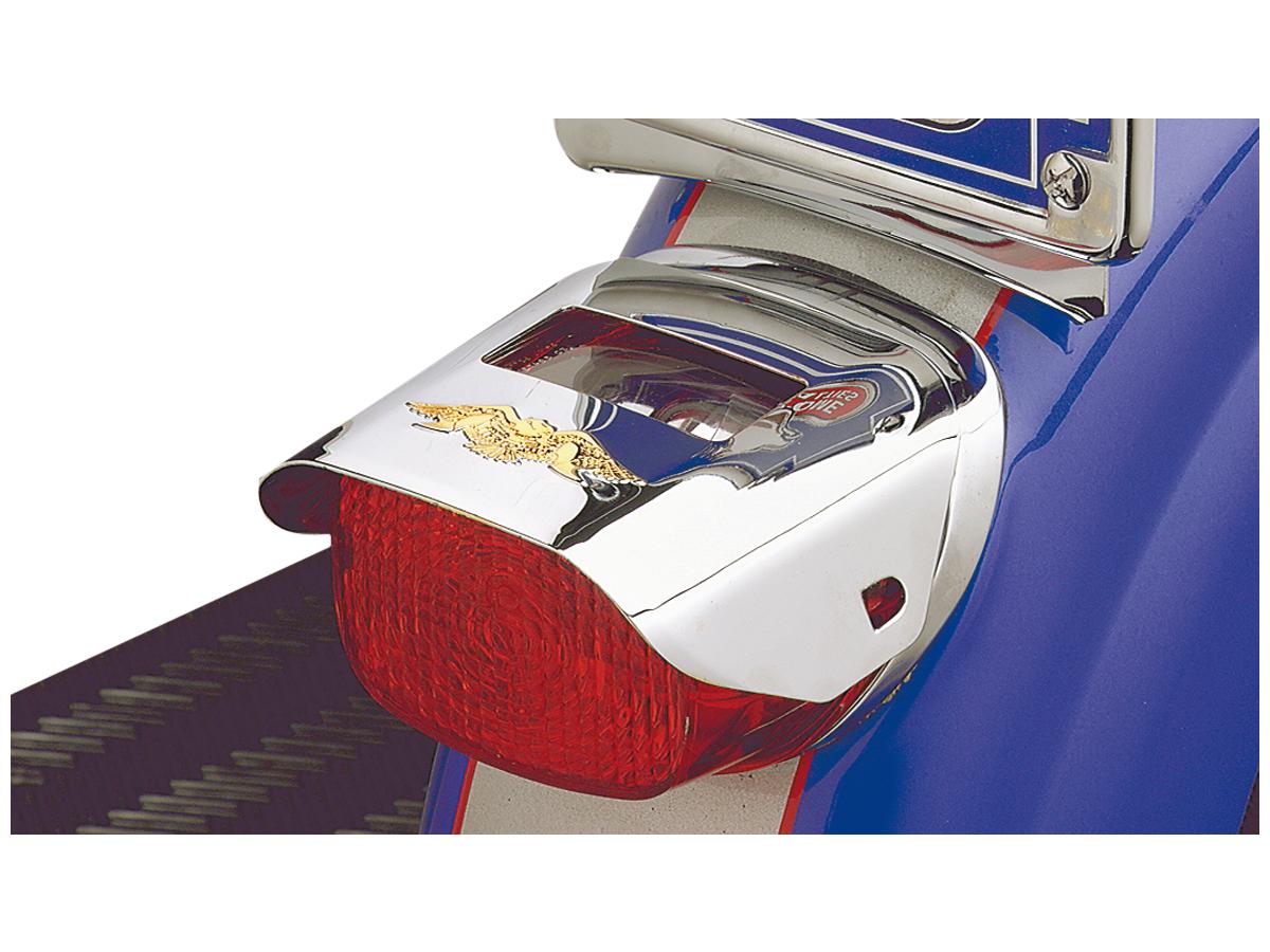 Cce Gold Eagle Taillight Visor Chrome Gold Cce Default Title