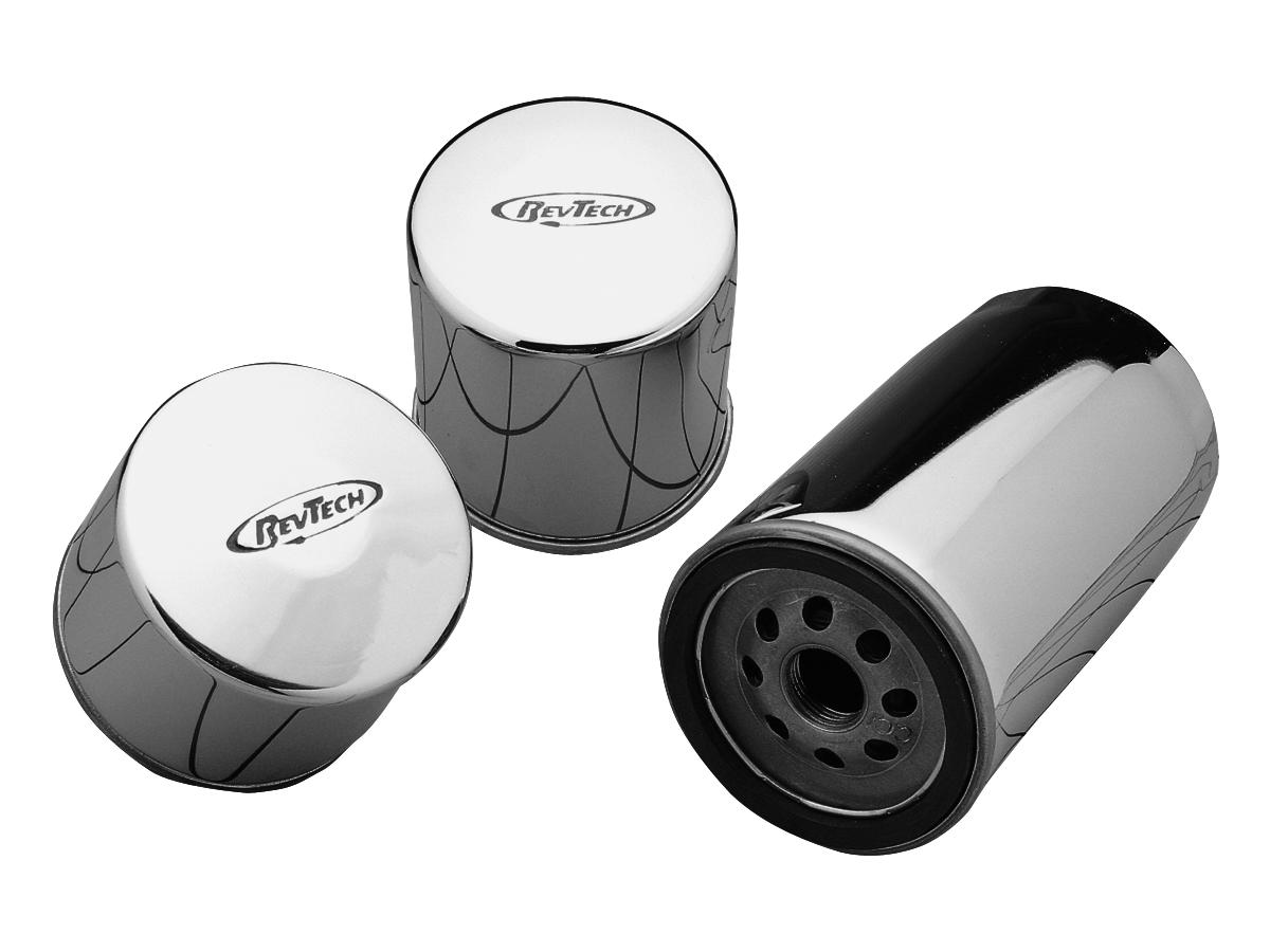 Rev Tech High Performance Oil Filter With Magnet For Twin Cam Engine Chrome Rev Tech Default Title