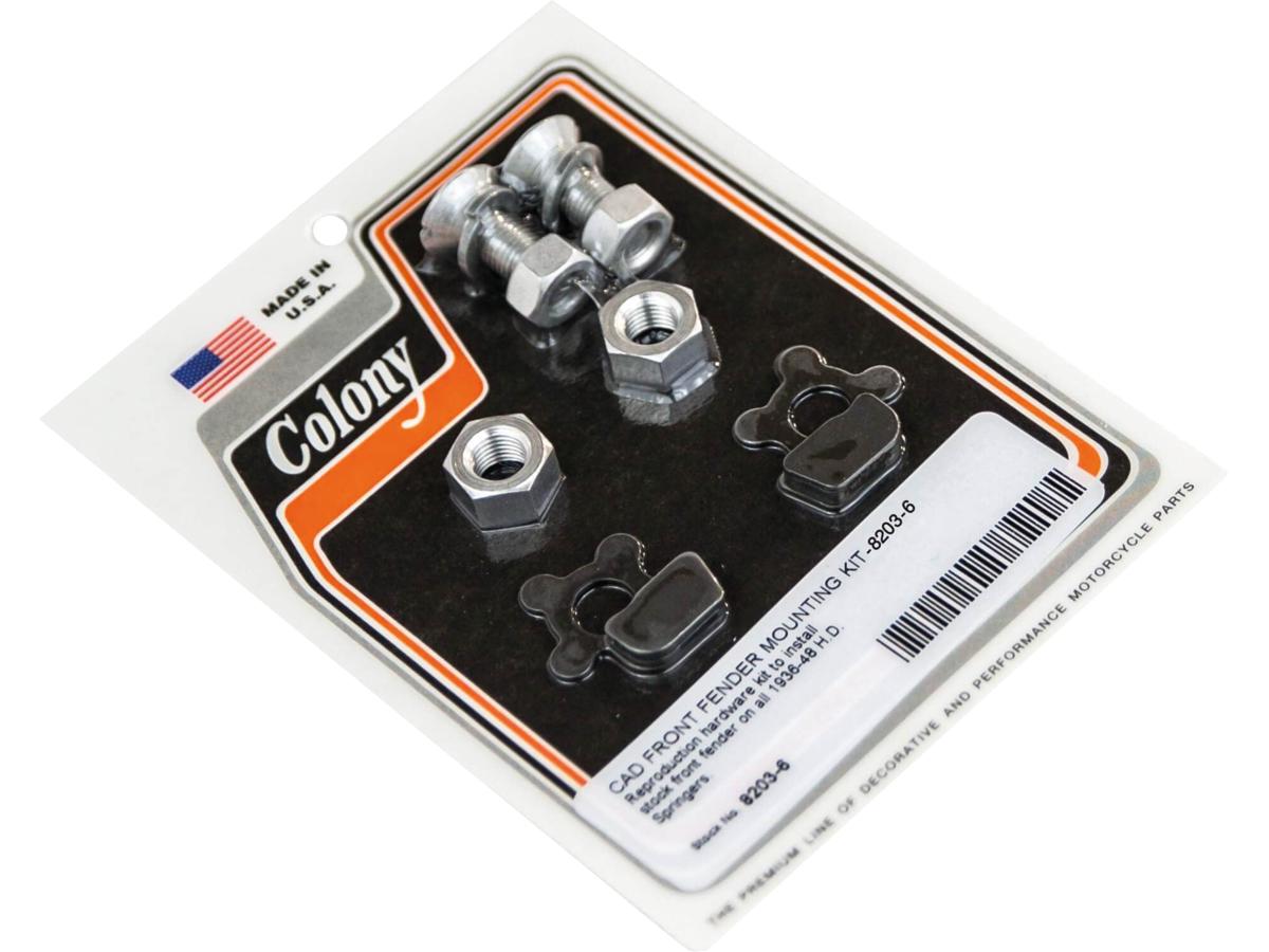 Colony Front Fender Mounting Kit Chrome Colony Default Title