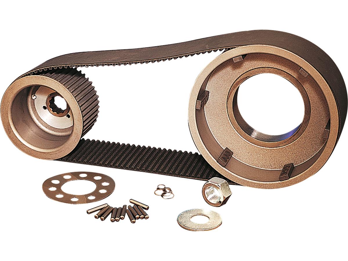 Bdl Splined Shaft 3" Wide Belt Drive Kit For Kick Start 47 Tooth Front/76 Tooth Rear, 144 Tooth 2" Belt Bdl Default Title