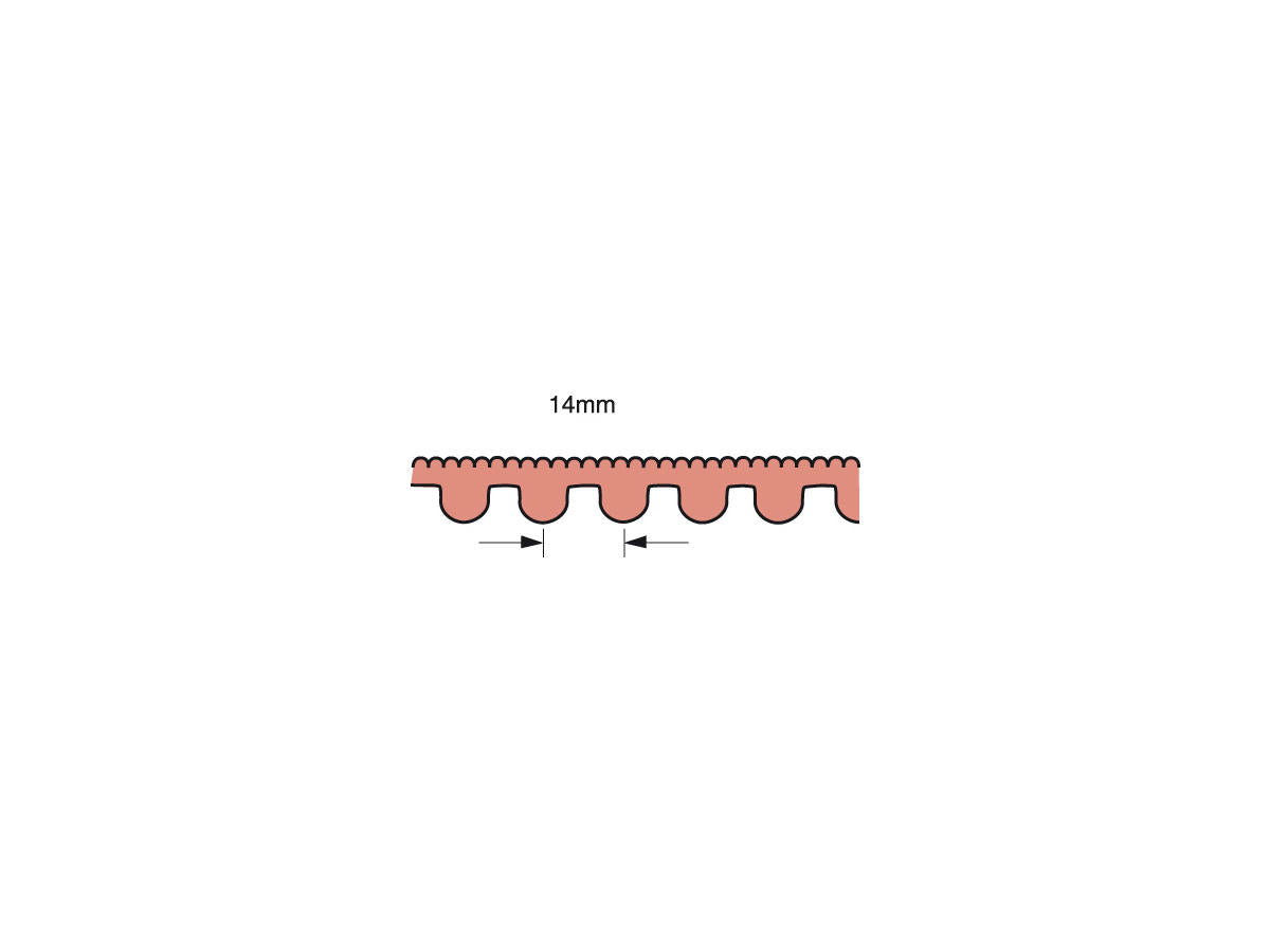 Bdl Gates Poly Chain Rear Belt 14 Mm 1" 130 Teeth Bdl