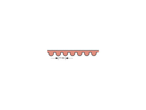 Bdl Gates Htd Rubber Primary Drive Belt 11 Mm 1 1/2" 99 Teeth Bdl