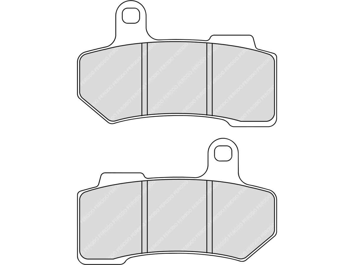 Ferodo Road Platinum Mid Metallic Brake Pads Organic Front Rear Ferodo Default Title
