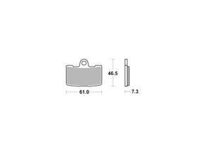 Ferodo Road Sintered Brake Pads Sinter Front Ferodo