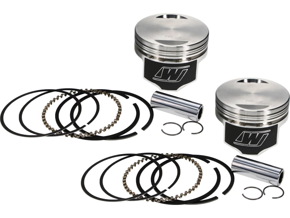 Wiseco Forged Piston Kit With Top End Gasket Kit Stroke 4,000" Bore 3,875" (98,425 Mm ), Positive Dome +14cc 10.5:1 Std. 1550 Ccm (95 Cui) Wiseco
