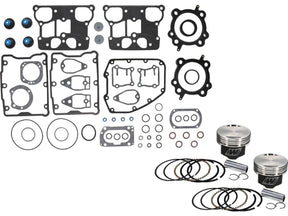Wiseco Forged Piston Kit With Top End Gasket Kit Stroke 4,000" Bore 3,875" (98,425 Mm ), Positive Dome +14cc 10.5:1 Std. 1550 Ccm (95 Cui) Wiseco Default Title