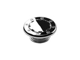 Kuryakyn Non Vented Flush Mount Gas Cap Left Hand Thread Chrome Kuryakyn Default Title