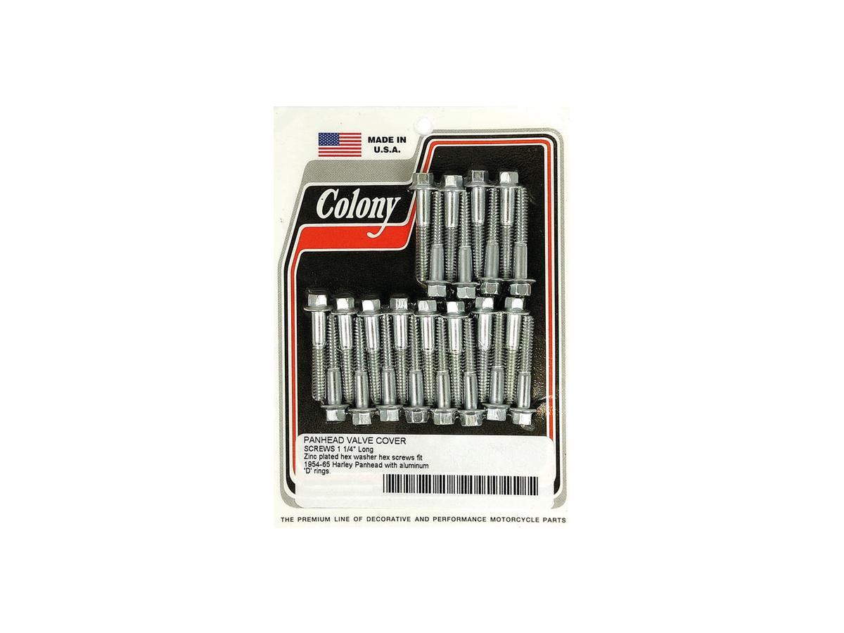 Colony Rockerbox Cover Screw Kit For Panhead Chrome Colony Default Title