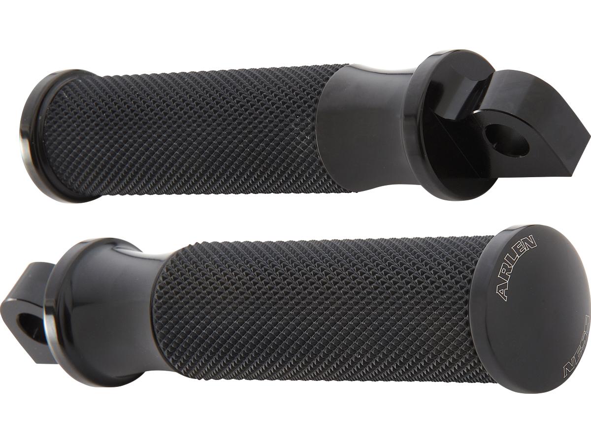 Arlen Ness Smooth Footpegs Black, Anodized Arlen Ness Default Title