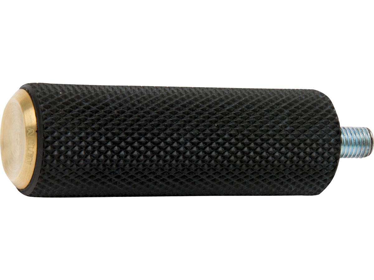 Arlen Ness Knurled Rubber Shift/Brake Peg Brass Arlen Ness Default Title