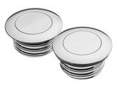 Cce Screw In Pop Up Gas Cap Set/Single Cap Vented And Non Vented Set Chrome Cce Default Title