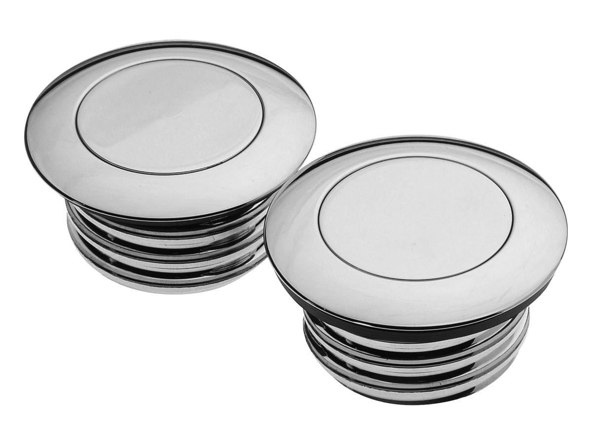 Cce Screw In Pop Up Gas Cap Set/Single Cap Vented And Non Vented Set Chrome Cce Default Title