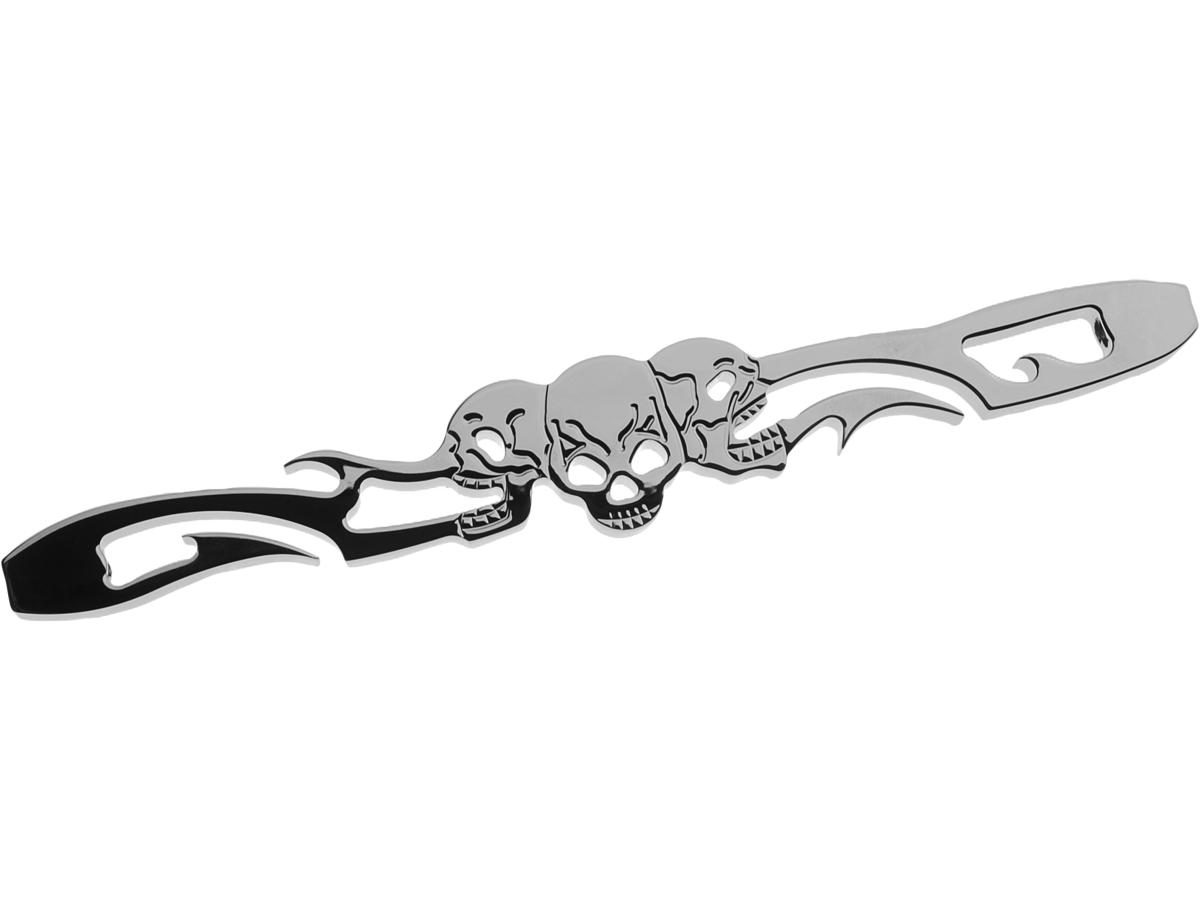 Cce Custom Billet Shifther Linkage 3 Skull Design Chrome Cce Default Title
