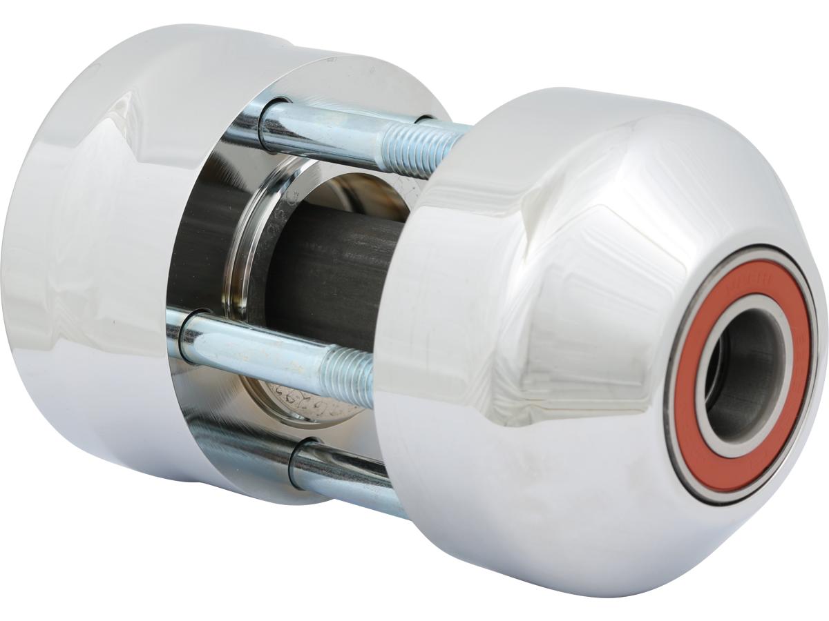 Rev Tech Single Rotor Front Wheel Hub Chrome Non Abs Single Flange Rev Tech Default Title