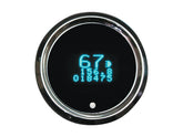Dakota Digital Round Mini Speedo/Tacho Combo Instrument Scale: 255 Mph; 255 Km/H; Scale Color: Black Chrome 52.3875 Mm Dakota Digital Default Title