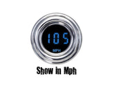 Dakota Digital Mini Speedometer Scale: Km/H; Scale Color: Black Chrome 48.26 Mm Dakota Digital Default Title