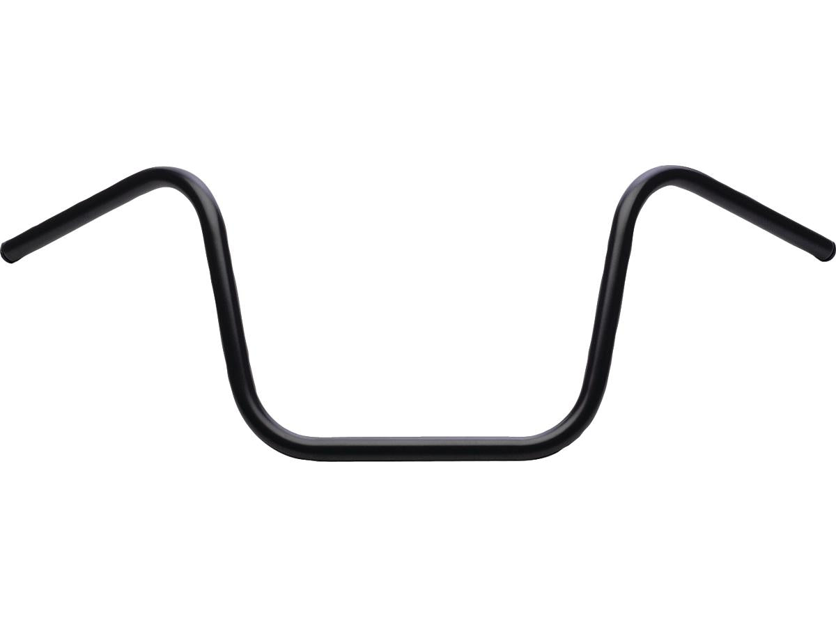 Santee 12 Ape Hanger Handlebar For Internal Wiring Non Dimpled 3 Hole Black Powder Coated 1" Throttle Cables Santee Default Title