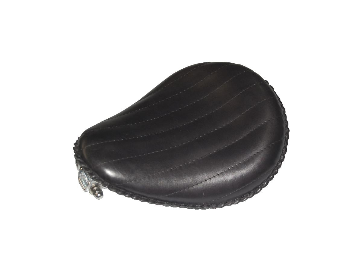 La Rosa Design 13" Bad Ass Vertical Solo Seat Black Leather La Rosa Design Default Title