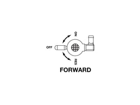 Golan Products 22 Mm Fuel Valve Forward Facing Outlet Black Golan Products