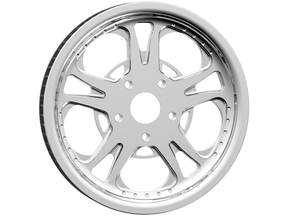 Rev Tech T 5 Belt Pulley Chrome 1" 66 Teeth Rev Tech Default Title