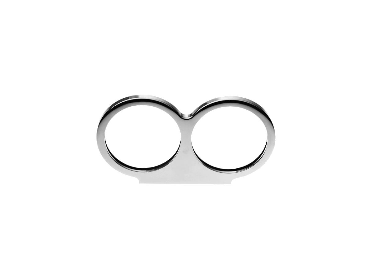 Yankee Engineuity 3 3/8" Oem Tacho / Speedo Dual Gauge Top Clamp Bracket Chrome Yankee Engineuity Default Title