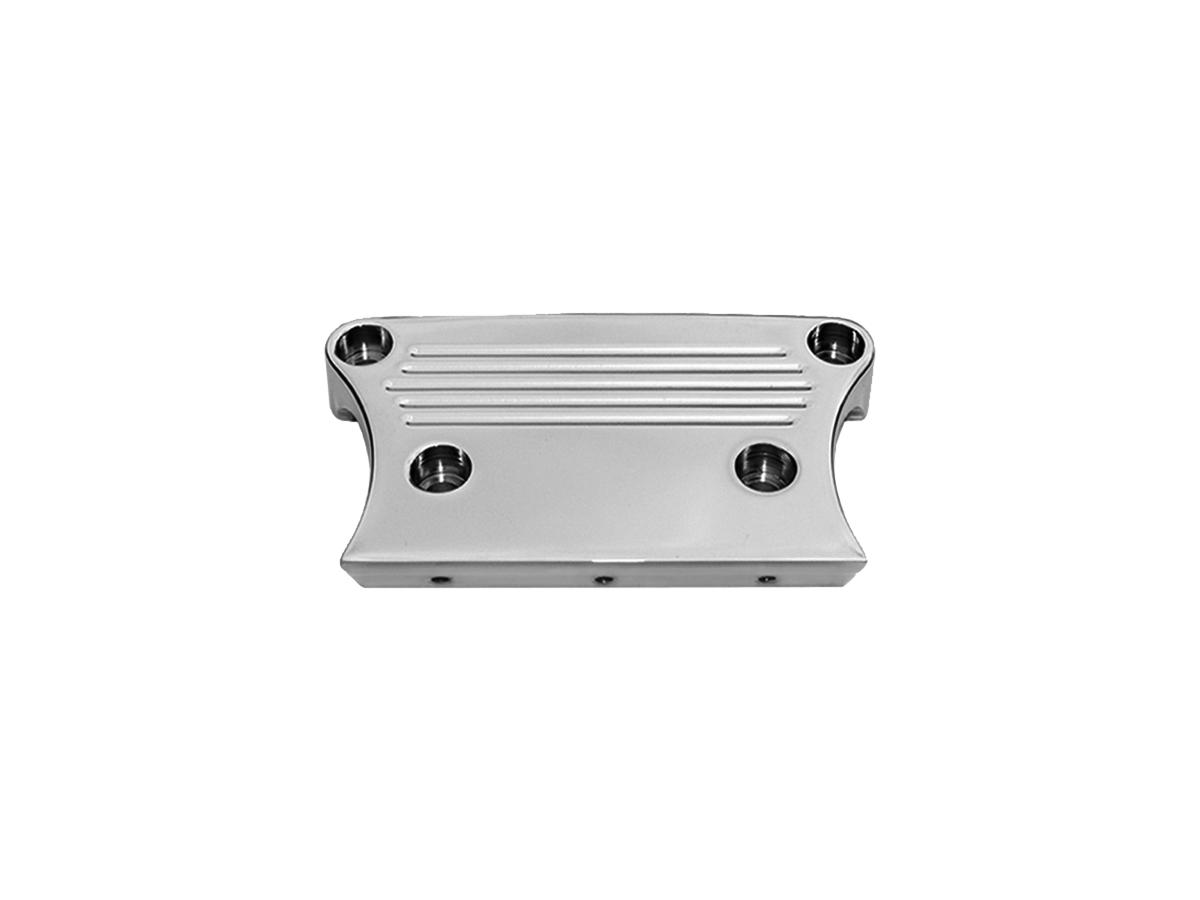 Yankee Engineuity Back And Down Handlebar Gauge Mount Clamp With Four Indicator Holes, 25° Clamp Chrome Yankee Engineuity Default Title