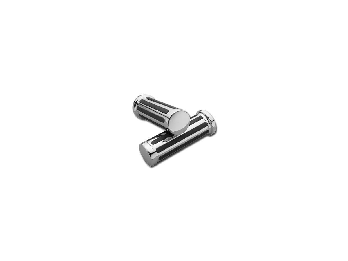 Cce Ribbed Grips Chrome 1" Throttle By Wire Cce Default Title