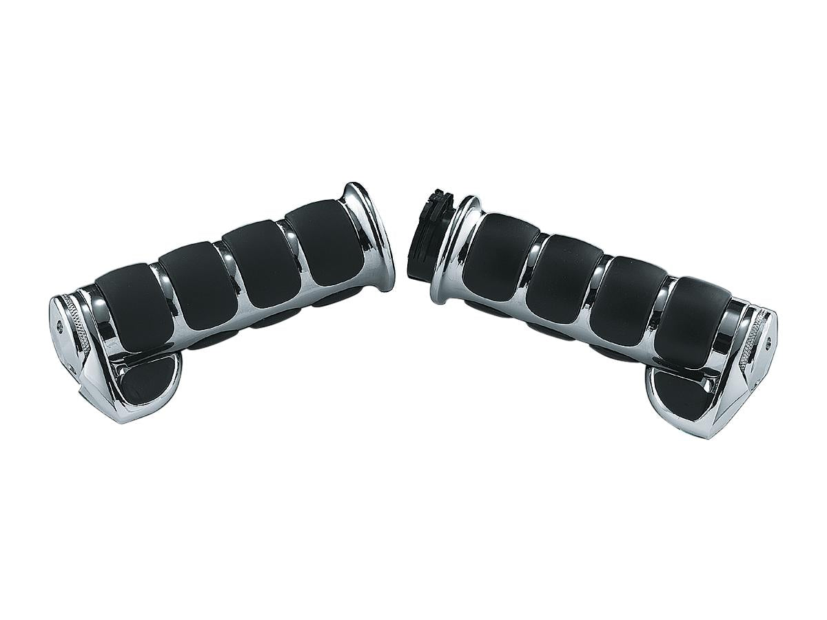 Kuryakyn Premium Iso Grips With Throttle Assist Lever Chrome 1" Throttle Cables Kuryakyn Default Title