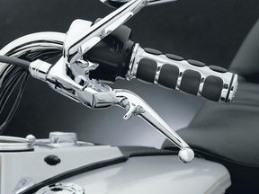 Kuryakyn Iso Grips Chrome 1" Throttle By Wire Kuryakyn