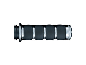 Kuryakyn Premium Iso Grips With Throttle Assist Lever Chrome 1" Throttle By Wire Kuryakyn Default Title