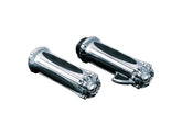 Kuryakyn Zombie Grips Chrome 1" Throttle Cables Kuryakyn Default Title