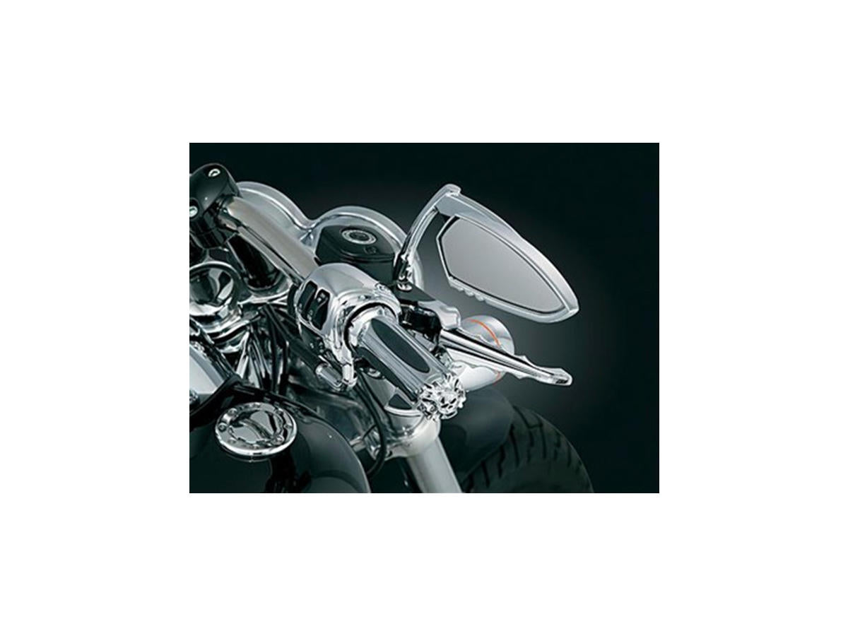 Kuryakyn Zombie Grips Chrome 1" Throttle Cables Kuryakyn