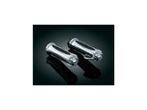 Kuryakyn Zombie Grips With Throttle Boss Chrome 1" Throttle By Wire Kuryakyn Default Title