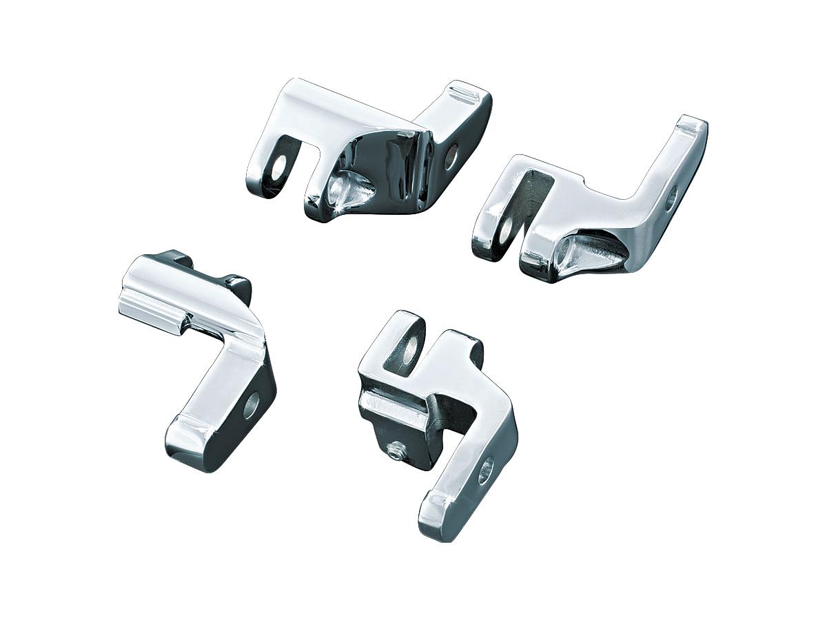 Kuryakyn Driver Floorboard Relocation Brackets Chrome Kuryakyn Default Title