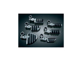 Kuryakyn Iso Rider Foot Pegs With Clevis &Amp; Magnum Quick Clamps Small Iso Pegs Chrome Kuryakyn Default Title