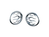 Kuryakyn Flame Speaker Grills Chrome Kuryakyn Default Title