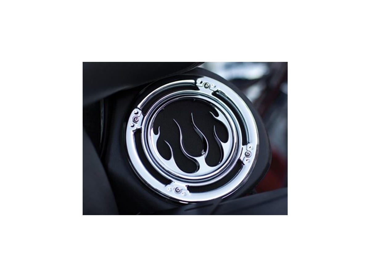 Kuryakyn Flame Speaker Grills Chrome Kuryakyn