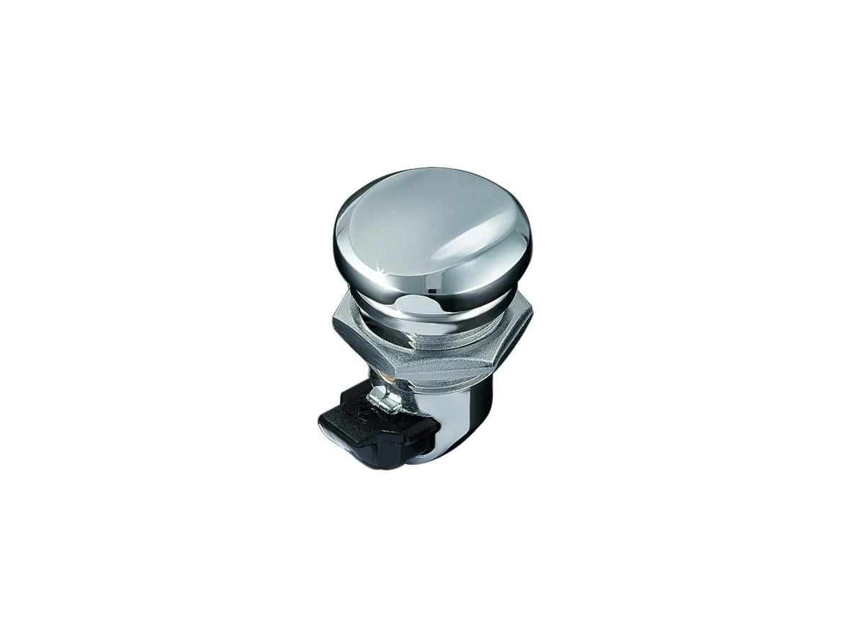 Kuryakyn Push Button Fuel Door Latch Chrome Kuryakyn Default Title