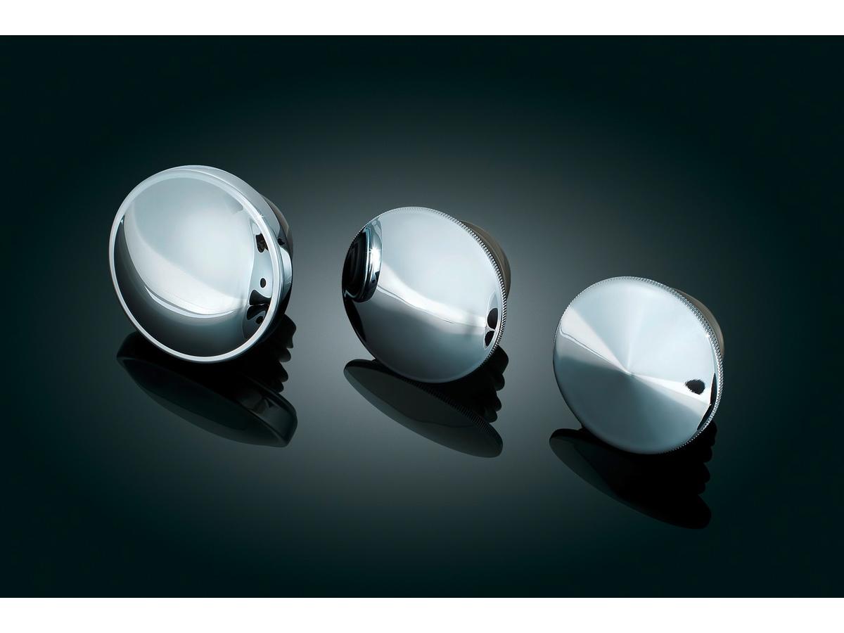 Kuryakyn Vented Stock Style Gas Cap Right Hand Thread Chrome Kuryakyn Default Title
