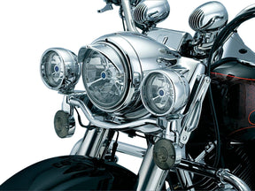 Kuryakyn 7" Headlight Visor Chrome Kuryakyn