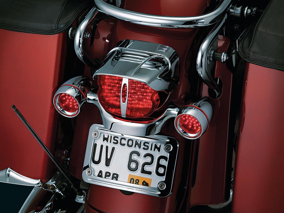 Kuryakyn Slotted Taillight Cover Chrome Kuryakyn