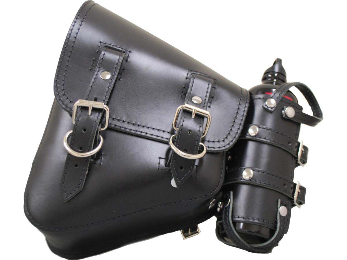 La Rosa Design Left Side Bag With Fuel Bottle Black Left La Rosa Design Default Title